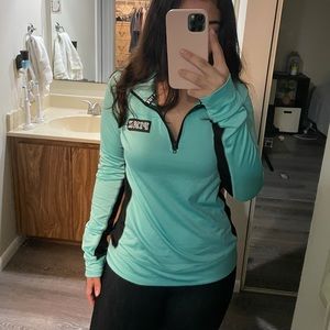 Pink aqua running jacket